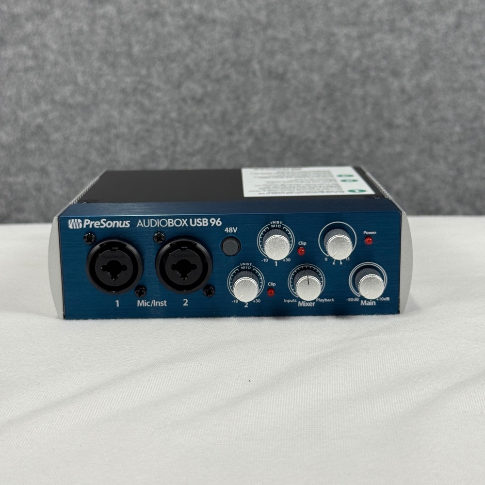 PreSonus AudioBox USB 96 2x2‎ USB 2.0 Audio Interface Blue 24-bit 96kHz MIDI